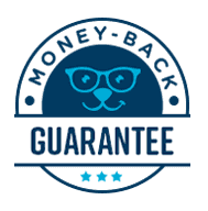 Money back guarantee badge for Brain Training for Dogs